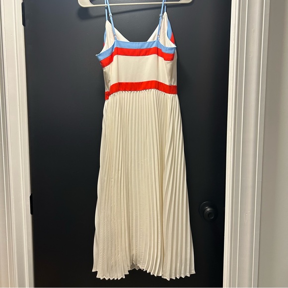 Banana Republic Red White and Blue Pleated Midi Dress - Picture 6 of 6